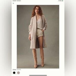 Anthropologie cozy Mariel longline cardigan nwt OS